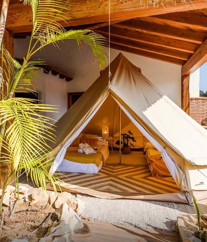Tente pour 4 personnes, avec vue ainsi que terrasse et piscine sur la Costa del Sol - 2