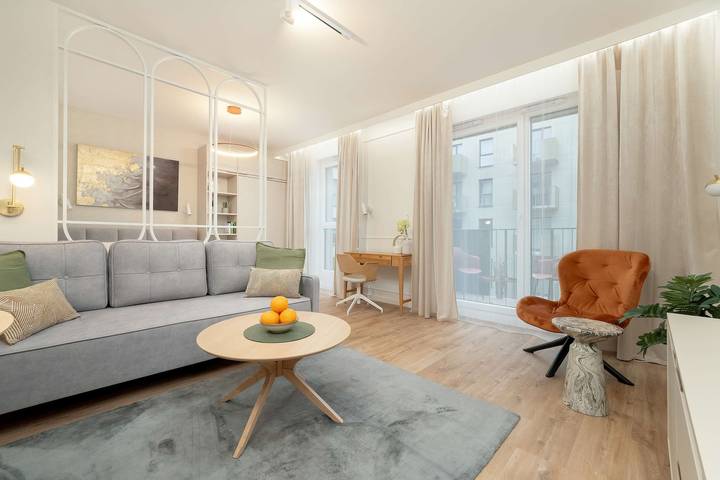 Studio dla 4 osób, z balkon/ taras, Dla rodziny w Województwo łódzkie