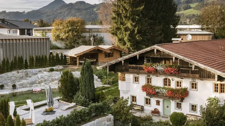 Ferienhaus für 12 Personen, mit Balkon und Sauna sowie Garten in Ebbs