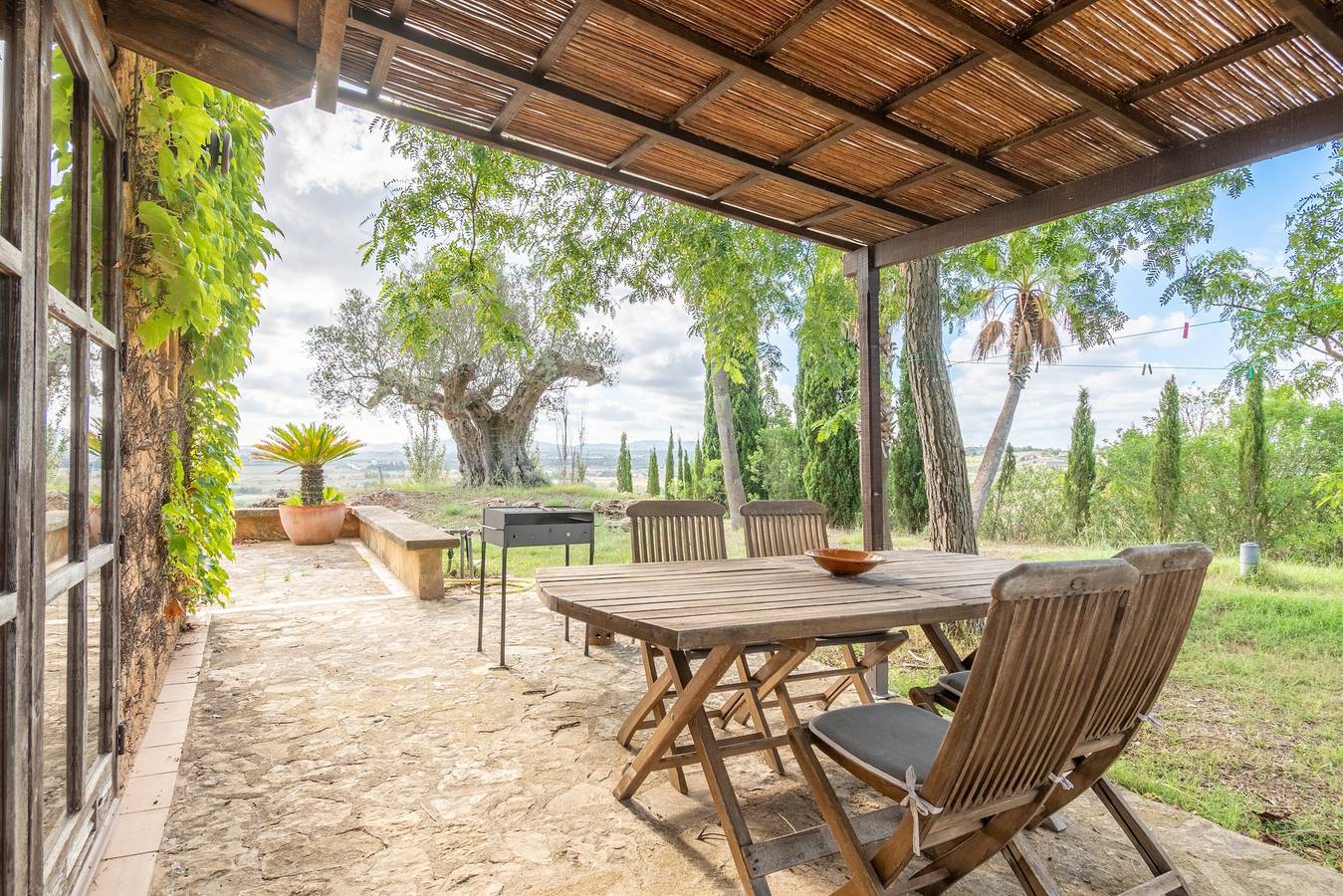 Casa de vacaciones 'Es Turo' con vistas a la montaña, piscina privada y Wi-Fi in Petra, Interior de Mallorca
