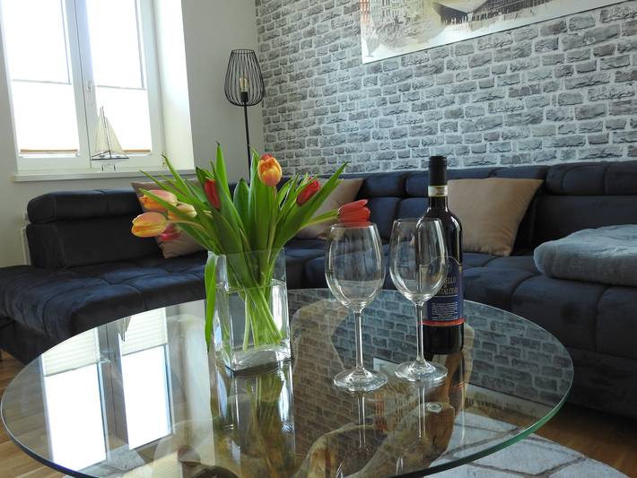 Ferienwohnung für 2 Personen, mit Balkon in Warnemünde