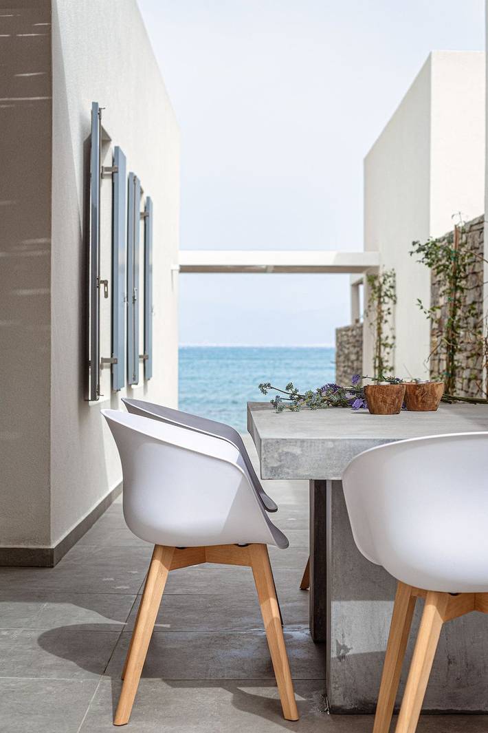 Villa pour 8 personnes, avec jardin ainsi que vue sur l’océan et balcon dans Paros - 4