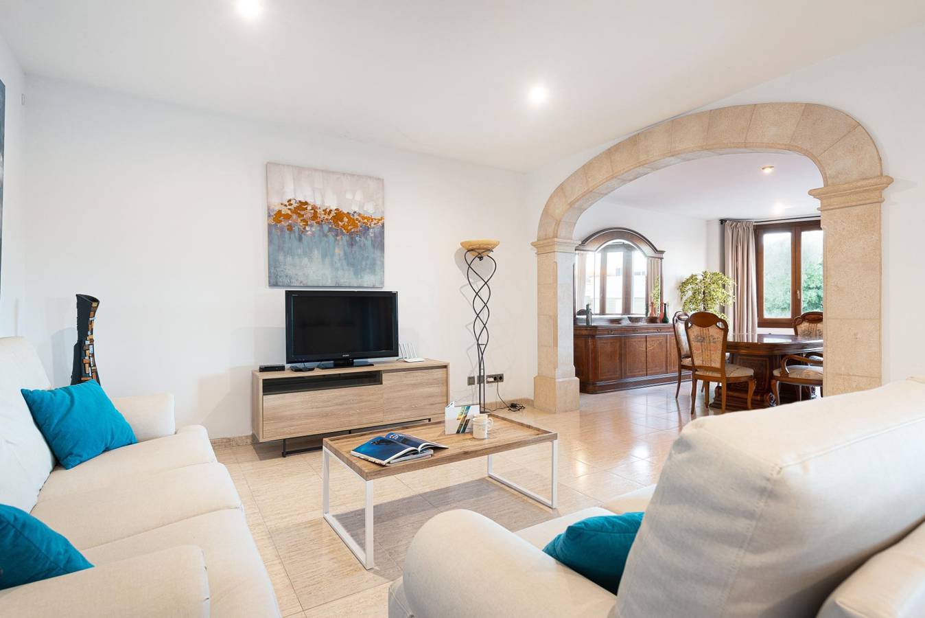 Villa Oasis con piscina a 2,5 km de la playa de Cala Morlanda in Sa Coma, San Lorenzo de Cardessar