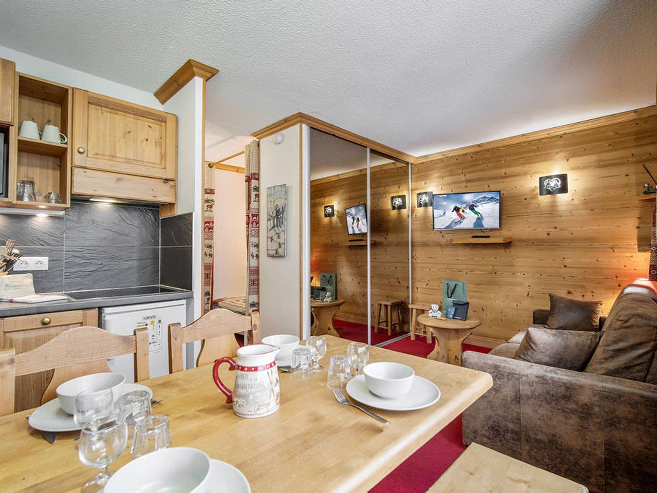 Studio entier, Studio Ski aux Pieds avec Wifi, Centre Proche in Val Thorens, Les Trois Vallées