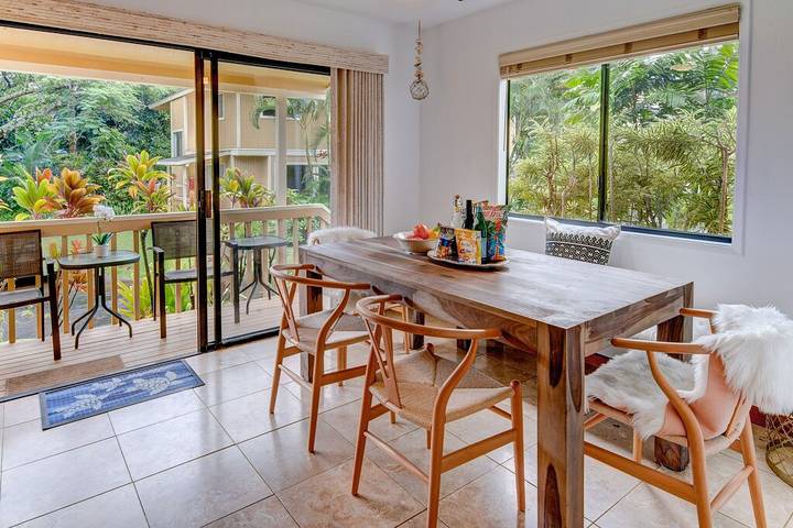 Vacation rental for 6 people, with yard and terrace in Princeville