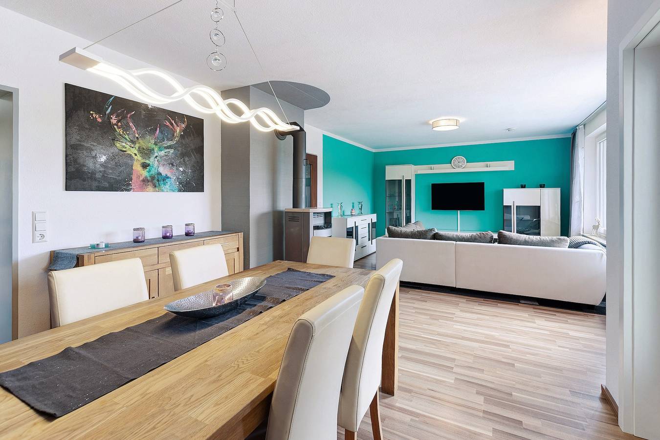 Ganze Wohnung, Ferienwohnung 'Sonnenblick' mit Bergblick, Balkon und Wlan in Lenzkirch, Südschwarzwald