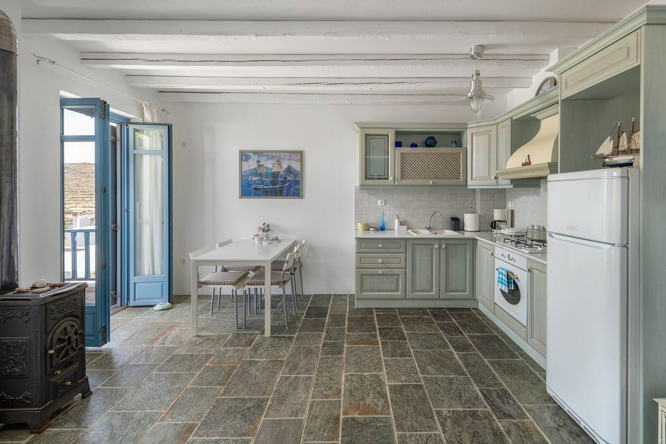 Casa vacanze 'Almira 2' con vista mare, Wi-Fi e aria condizionata in Ramos, Cicladi