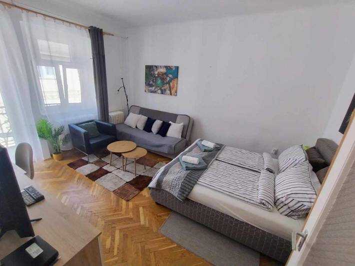 Apartament wakacyjny dla 3 osób, z Balkon i Taras oraz Widok w Debreczyn
