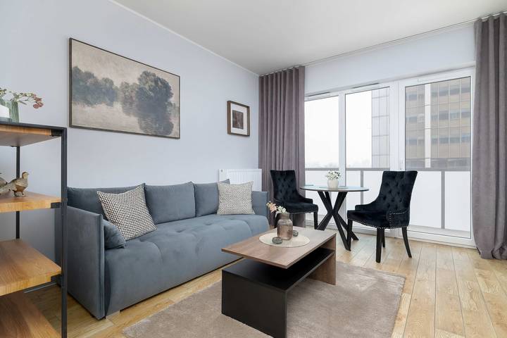 Gîte pour 2 personnes, avec balcon/terrasse, adapté aux familles à Katowice