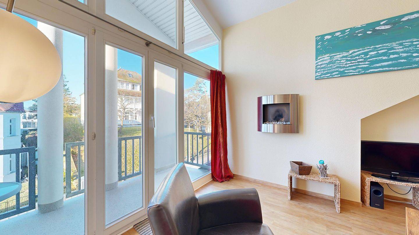 Hel leilighet, Hochwertige Ausstattung, Strandkorb am Strand inkl., 2 Schlafzimmer, Südbalkon in Ostseebad Binz, Binz