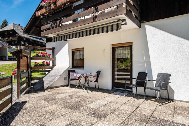 Hütte für 3 Personen, mit Garten