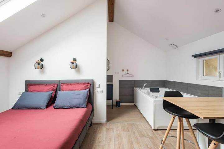 Gîte pour 2 personnes, avec jardin et jacuzzi à La Roche-Vineuse