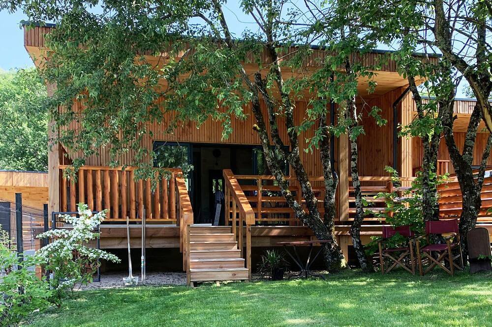 Le Renard Maison Bois Climatisee in Doucier, Jura Francais