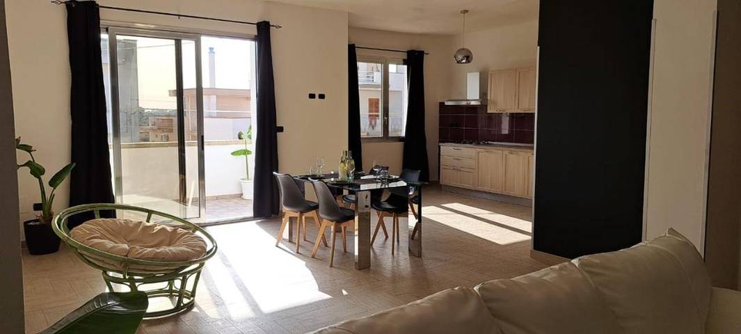 Ferienhaus für 5 Personen, mit Balkon und Terrasse sowie Ausblick in Martano
