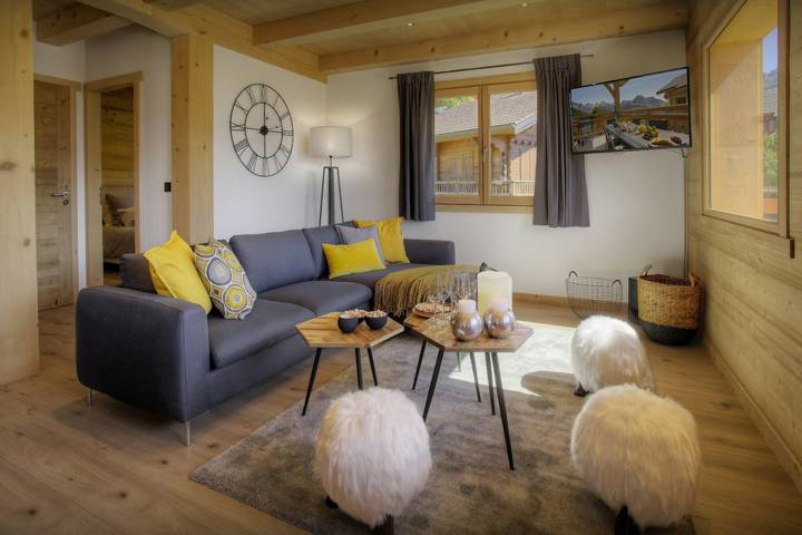 Chalet pour 11 personnes, avec Balcon et Jacuzzi ainsi que Terrasse et Jardin à Manigod - 4