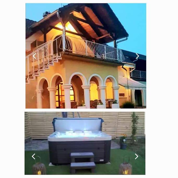 Villa für 24 Personen, mit Whirlpool und Garten am Balaton