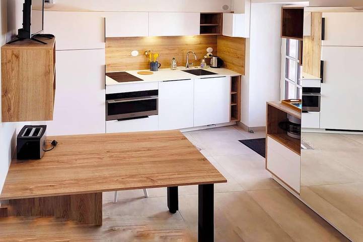 Maison de vacances pour 3 personnes, avec Jardin