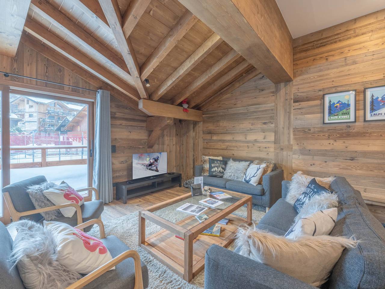 Appartement entier, Appartement luxe ski aux pieds, 8 pers, Wi-Fi in Huez, Parc national des Écrins