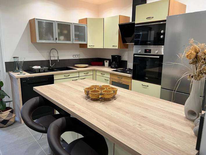 Appartement de vacances pour 6 personnes, avec Balcon et Terrasse ainsi que Jardin et Vue