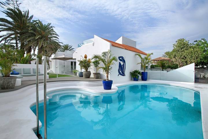 'Vista Monte' mit Meerblick, Wlan und Klimaanlage in Maspalomas, San Bartolomé de Tirajana