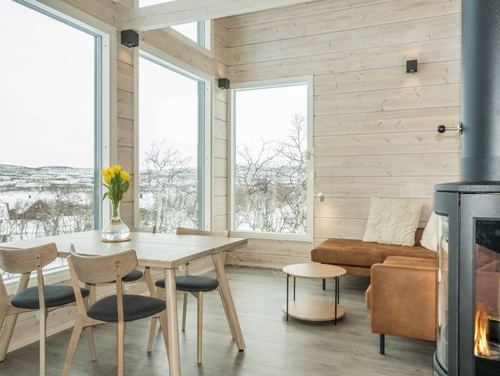 Ganze Wohnung, Saana aurora in Lappland