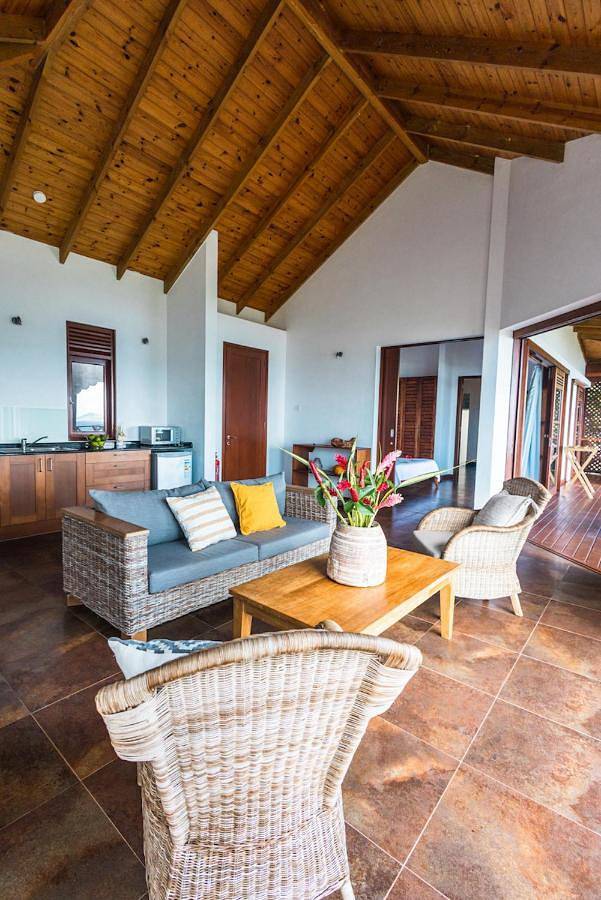 Location de vacances pour 4 personnes, avec jardin ainsi que vue et piscine dans Mahé - 4