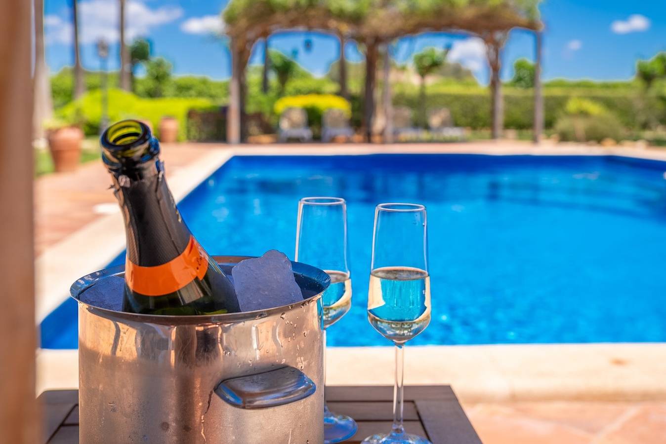 Villa 'Mil Flores, Purer Luxus' con vistas a la montaña, Wi-Fi y aire acondicionado in Inca, Interior de Mallorca