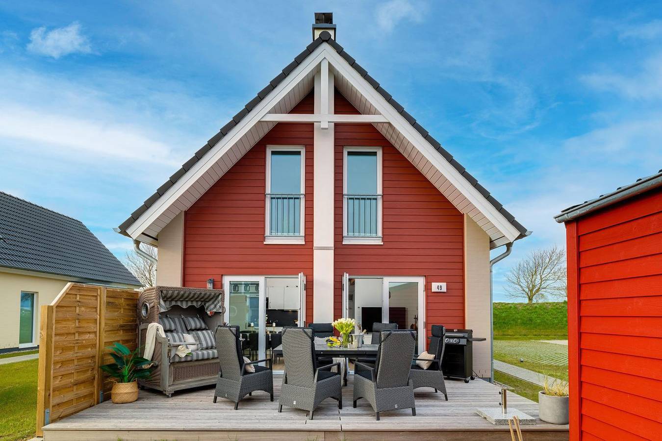 Hafenliebe im Nordseeresort, Strandnah, Terrasse, Infrarotsauna, modern in Büsum, Dithmarschen