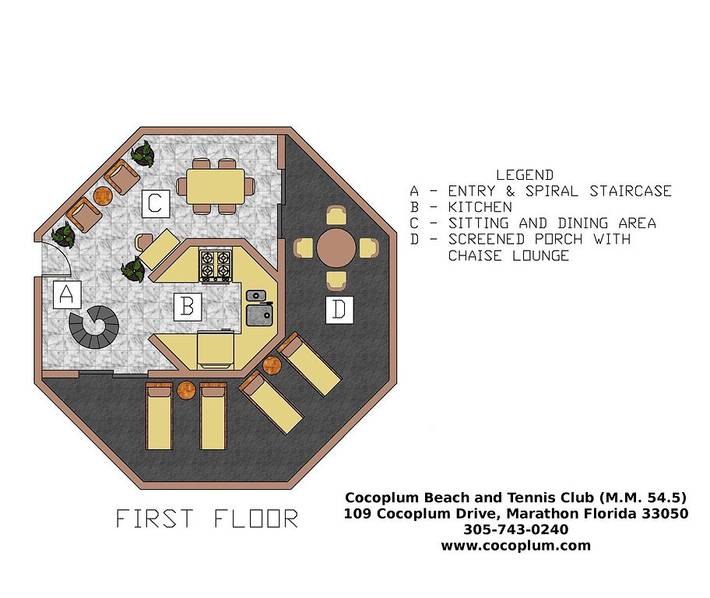 Villa for 6 people, with yard and hot tub as well as pool in Florida Keys