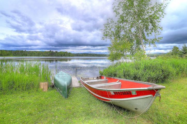 Log cabin for 2 people in Maine