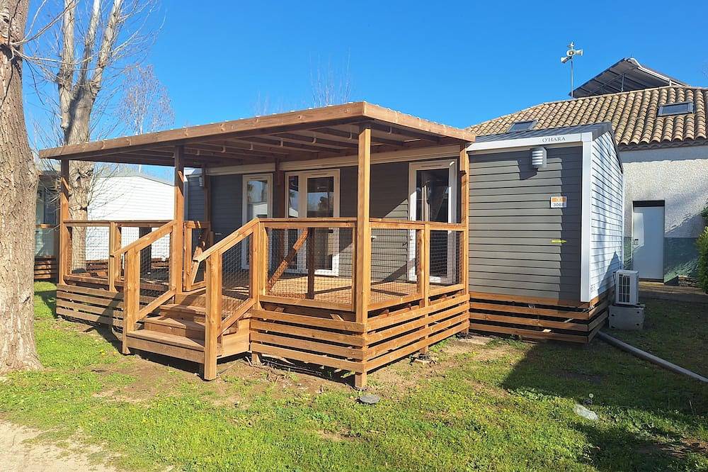 Mobil-home 5 pers / 2 sdb – Camping 5⭐ La Yole – Plage 500 m – Terrasse neuve in Vendres, Côte méditerranéenne (France)
