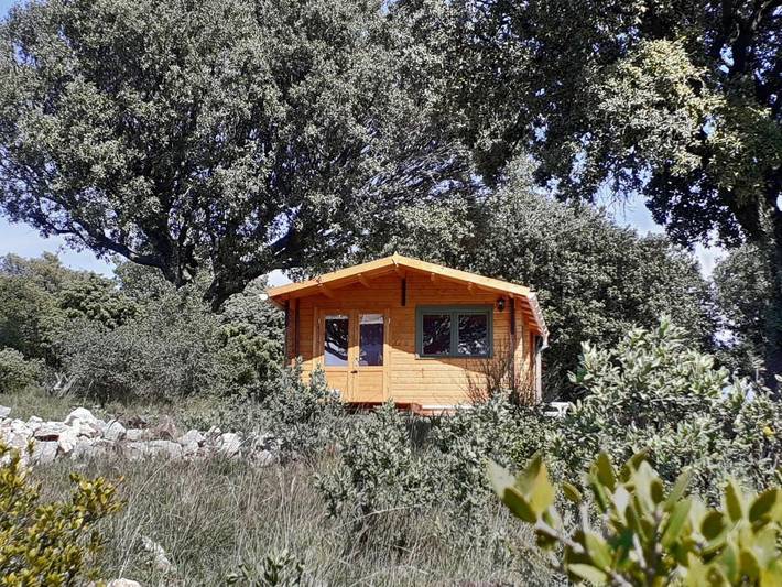 Maison de campagne pour 2 personnes, avec balcon et piscine ainsi que jardin et vue à Saint-Jean-de-Minervois