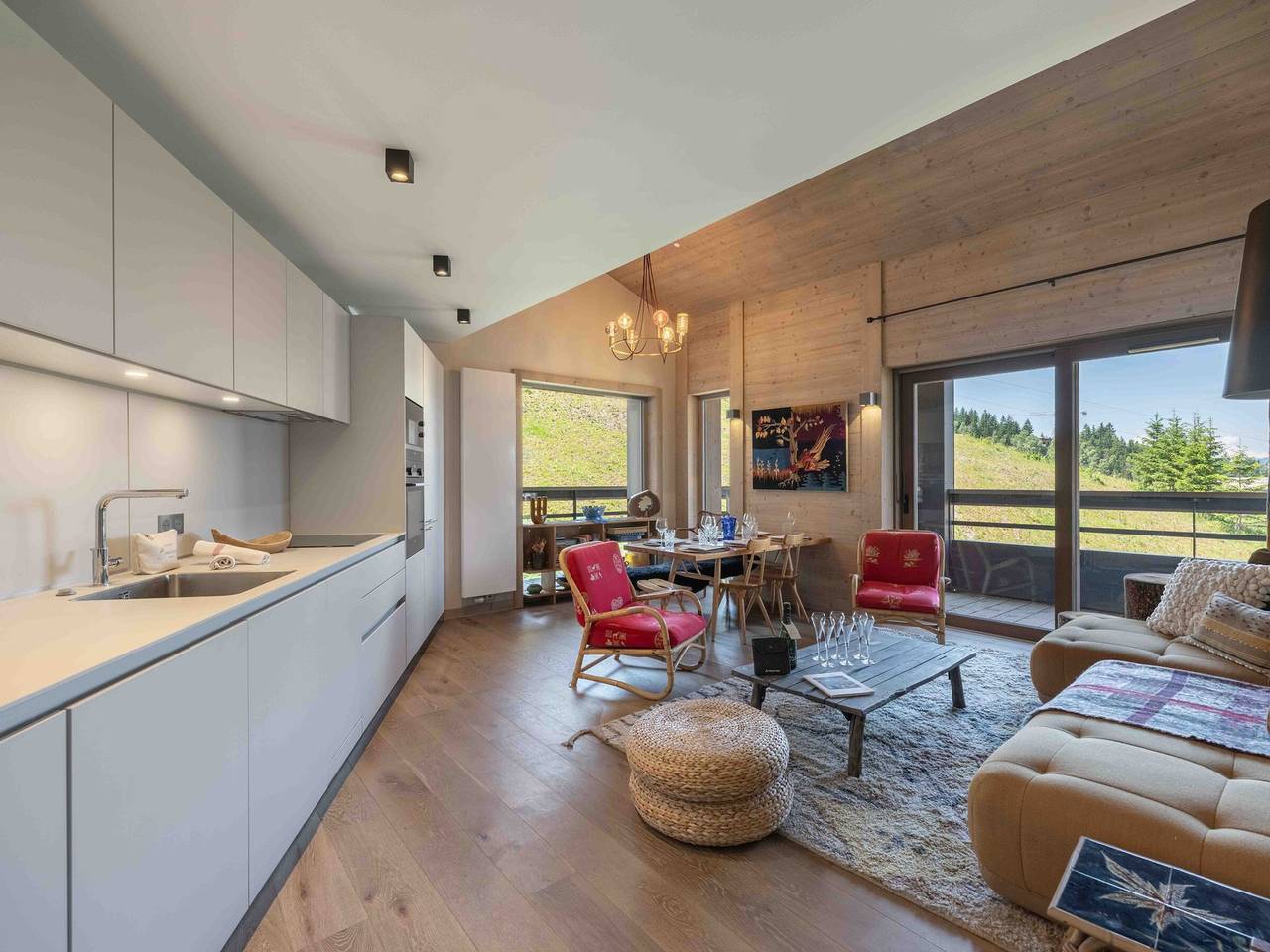 Ganze Wohnung, Moderne Wohnung in Courchevel, nahe Lift, Wi-Fi, Parkplatz in Saint-Bon-Tarentaise, Les Trois Vallées