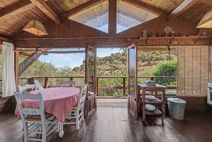 Cabaña Entre Olivos: vistas para a montanha, piscina privada e terraço exclusivo in Monda, Sierra de las Nieves