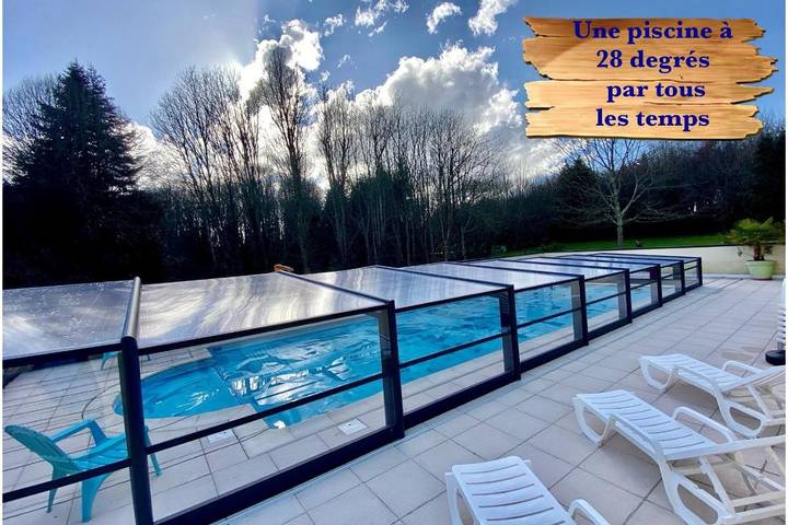 Location de vacances pour 4 personnes, avec piscine ainsi que jacuzzi et jardin, animaux acceptés à Saint-Évarzec - 4