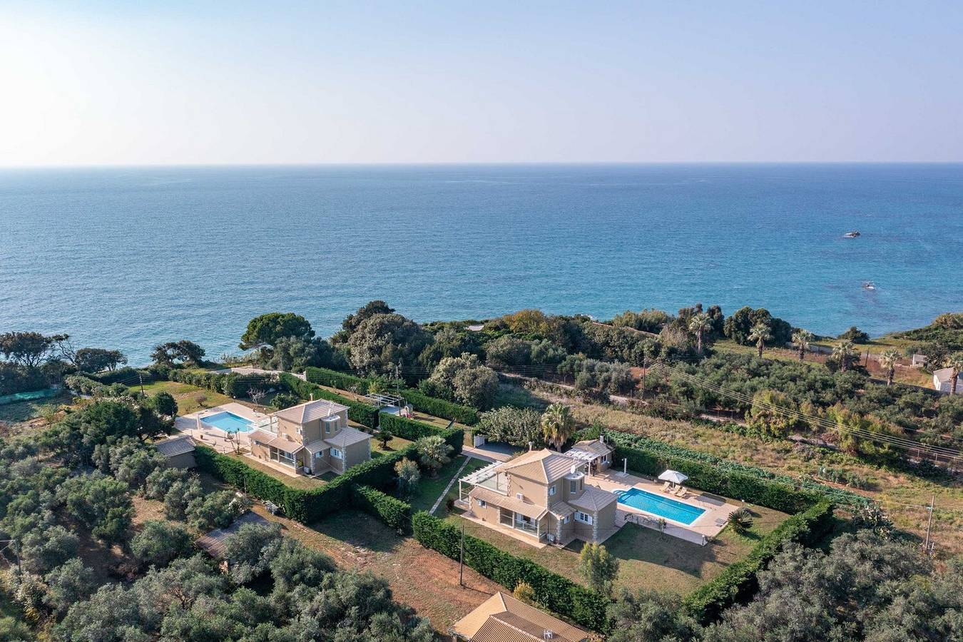 Villa per 6 persone con vista oceano in Corfù