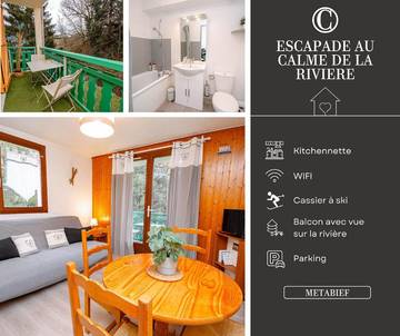 Gîte pour 3 personnes, avec vue et balcon à Métabief