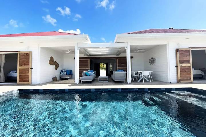 Villa pour 6 personnes, avec vue ainsi que jardin et piscine dans Marie-Galante - 4