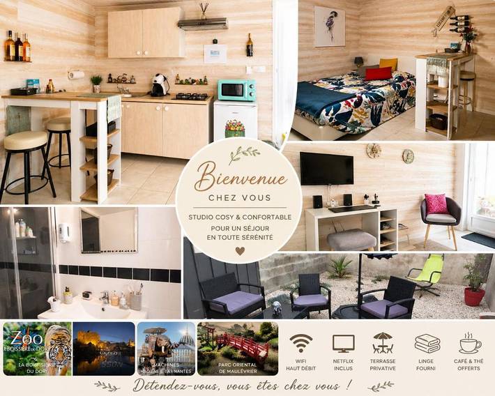 Gîte pour 2 personnes, avec Terrasse et Jardin à Le Landreau