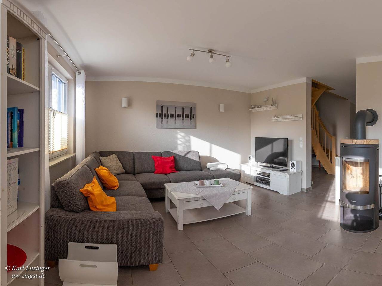 Top Ferienhaus, zentral, ruhige Lage, geräumig, hell, Sauna, 5 x Tv, Strandkorb. in Zingst, Fischland - Darß - Zingst