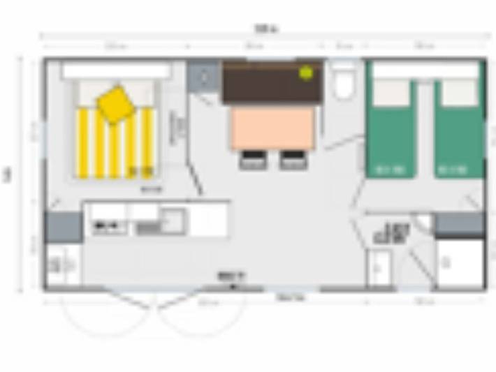 Mobil home pour 4 personnes, avec piscine, animaux acceptés à Les Vans - 3