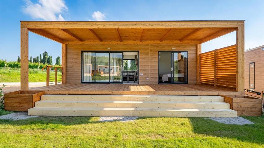 Camping für 3 Personen, mit Garten und Kinderpool sowie Ausblick und Pool, mit Haustier in Lazise - 2