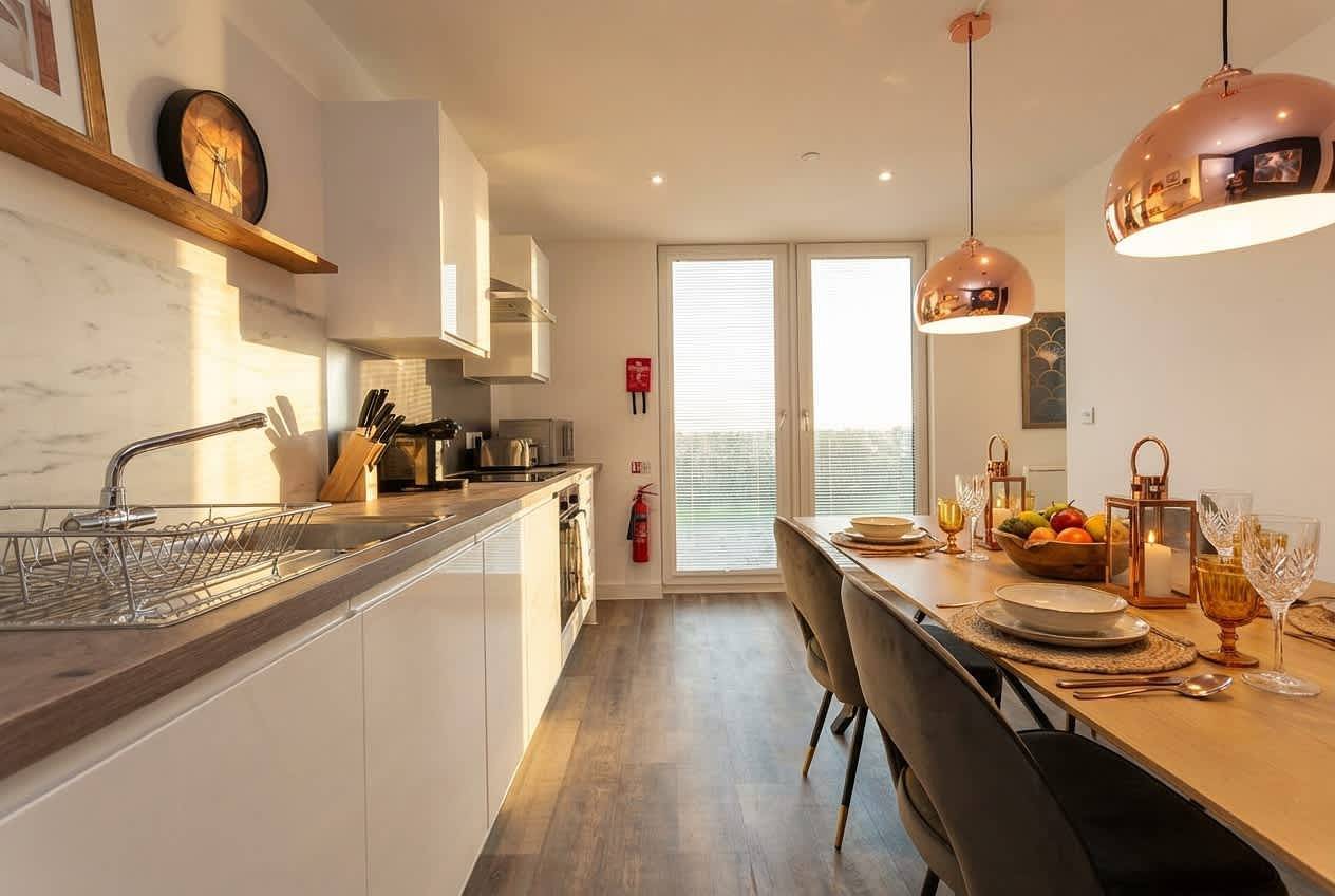 Appartement entier, Appartement de vacances pour 4 personnes avec jardin in Grand Manchester
