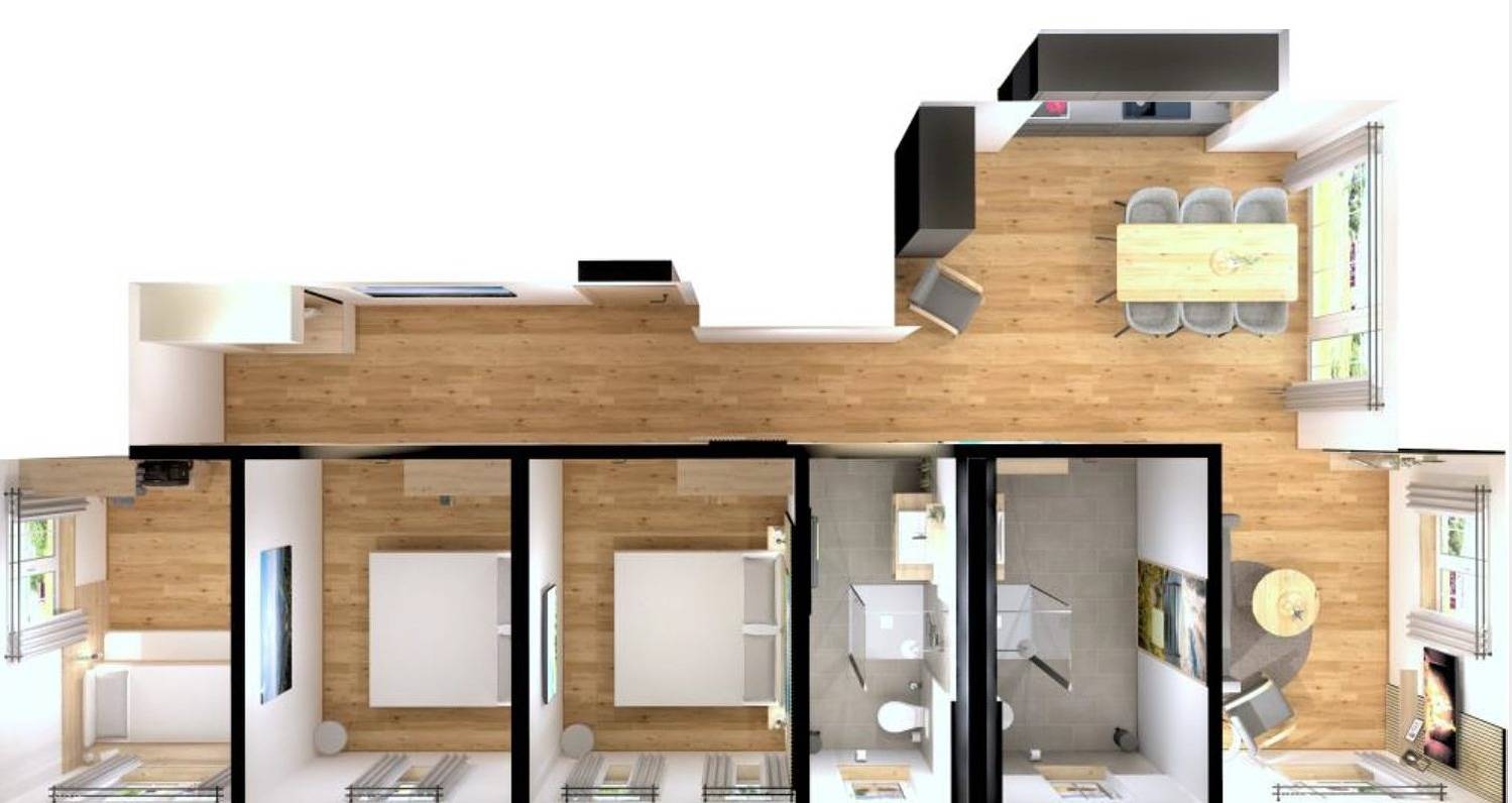 Appartement de vacances entier, Appartement de vacances pour 6 personnes avec terrasse in Schluchsee, Suedlicher Schwarzwald