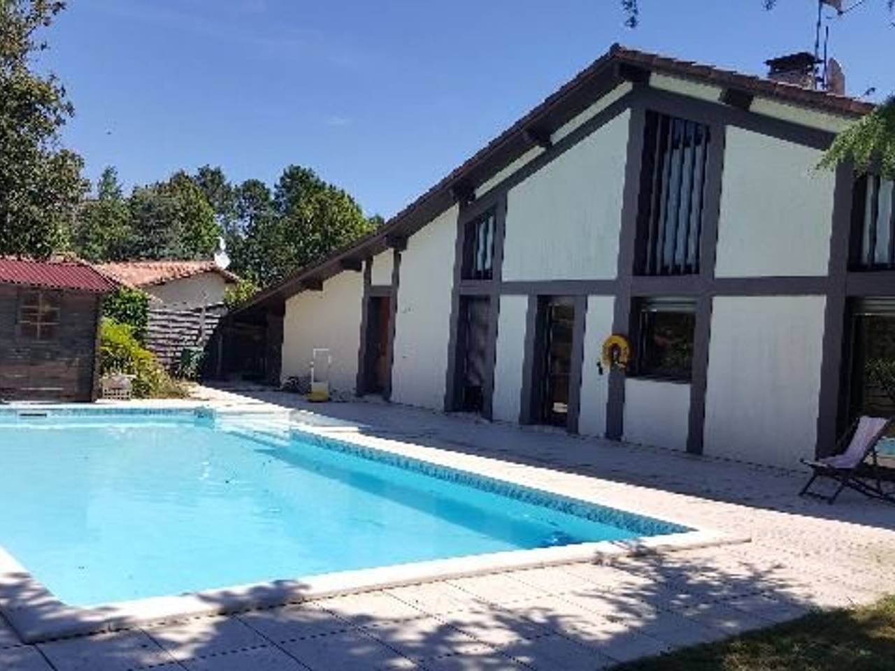 Ruhige Villa mit Pool, Haustiere erlaubt - 8 Pers. in Vielle-Saint-Girons, Côte d’Argent
