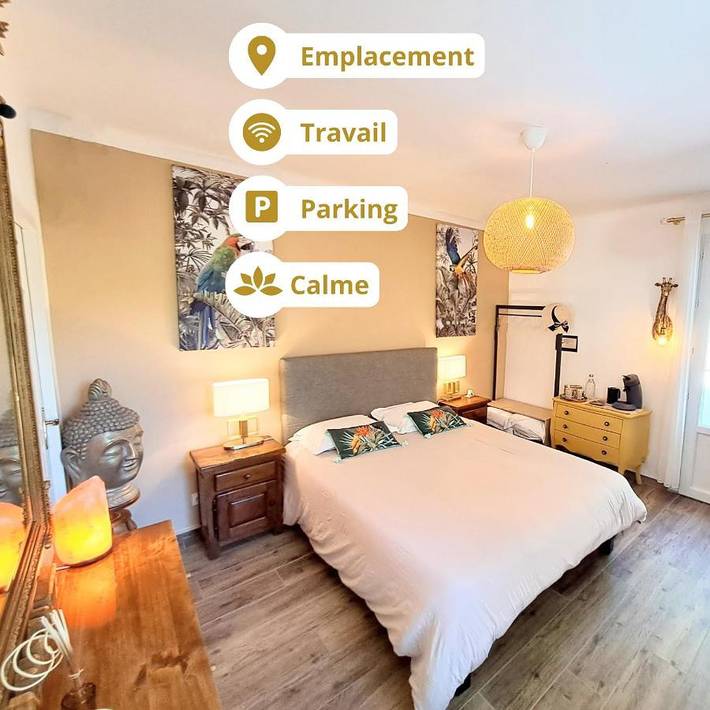 Appartement de vacances pour 2 personnes, avec Terrasse ainsi que Jardin et Vue à La Valette-du-Var
