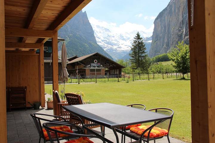 Ferienwohnung für 4 Personen, mit Terrasse in Lauterbrunnen
