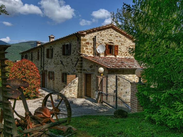 Ferienhaus für 4 Personen, mit Terrasse und Garten sowie Pool in Lisciano Niccone