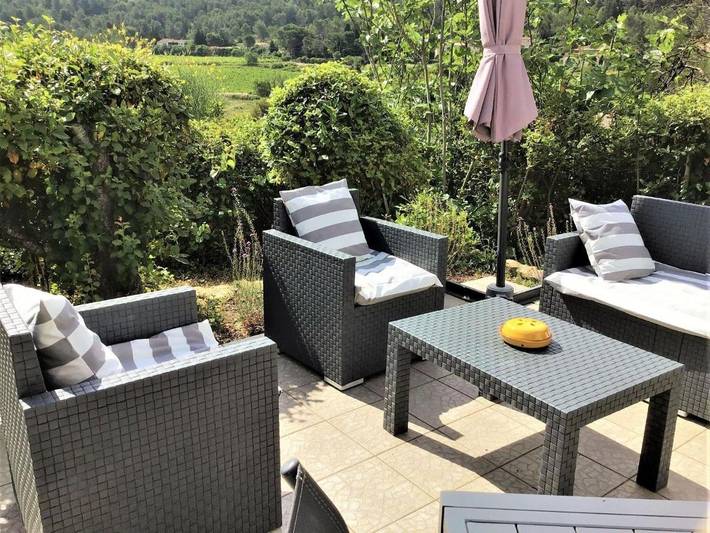Location de vacances pour 4 personnes, avec Terrasse ainsi que Jardin et Piscine à Montbrun-des-Corbières - 4