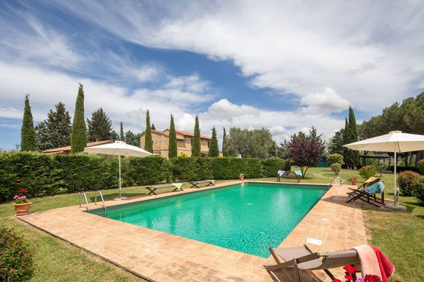 Villa für 11 Personen mit Seeblick in Pienza, Orciatal